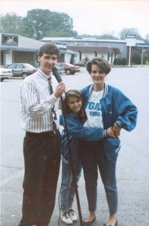 David Ford with Angie and Amanda Strawn