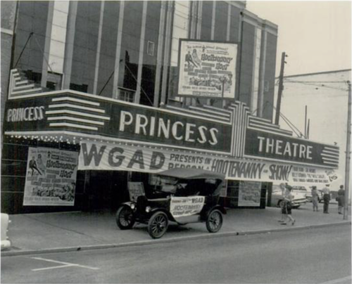 WGAD sign on the Princess Theatre